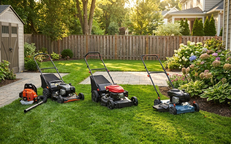 Pushing Lawn Mowers
