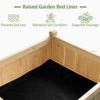 Raised Garden Bed, Wooden Planter Box, Raised Garden Bed with Legs for Backyard, Patio and Balcony