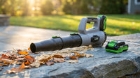 Leaf Blower Cordless, Electric Cordless Leaf Blower with 2 Batteries and Fast Charger, Lightweight Battery Powered Leaf Blowers for Lawn Care, Patio Cleaning — Lifestyle