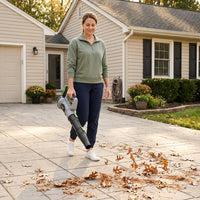 Leaf Blower Cordless, Electric Cordless Leaf Blower with 2 Batteries and Fast Charger, Lightweight Battery Powered Leaf Blowers for Lawn Care, Patio Cleaning — Lifestyle