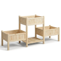 Raised Garden Bed, Wooden Planter Box, Raised Garden Bed with Legs for Backyard, Patio and Balcony — Studio Shot