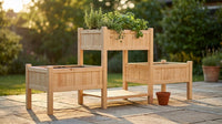 Raised Garden Bed, Wooden Planter Box, Raised Garden Bed with Legs for Backyard, Patio and Balcony — Lifestyle