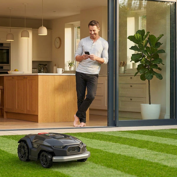 Robot Lawn Mower Engineered for 1.5 Acre Coverage, RTK Navigation, 360 Camera, AI Obstacle Avoidance