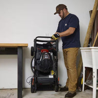 21 In. 190 Cc Briggs and Stratton Gas 3-In-1 Dual Blade RWD Self-Propelled Lawn Mower, 58.2 Cc Gas Backpack Blower Kit
