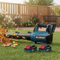 Cordless Leaf Blower Engineered for Power, 21V Motor, Dual 4.0Ah Batteries, 630 CFM Airflow, 160 MPH Speed