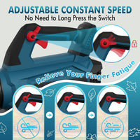 Leaf Blower Cordless - 21V Powerful Electric Cordless Leaf Blower with 2 X 4.0Ah Batteries and Charger, Easy to Use, Battery Powered Leaf Blowers for Lawn Care, Patio, Yard, Dust, Snow