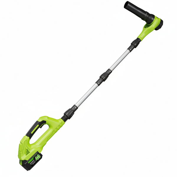 Leaf Blower Cordless, 40V Leaf Blowers with 2 Battery Brushless 300° Rotatable Blower Tube with Adjustable Pole (98Inch) 580CFM/180MPH & 2 Speed Gutter Cleaning Tools for Garden，House